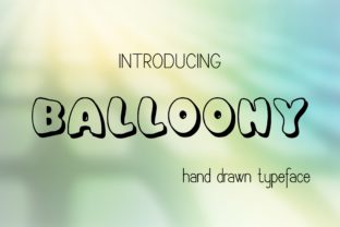 Balloony: A Decorative Font for Editorial Design
