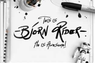Bjorn Rider: A Script Handwritten Font for Branding That Speaks
