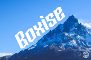 Boxise: A Bold Blackletter Font for Digital Branding