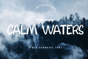 Calm Waters: A Script Handwritten Font for Creative Makers