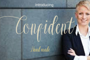 Confident: A Script Font That Breathes Life Into Handmade Creations
