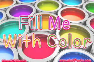 Fill Me with Color: A Script Handwritten Font for Editorial Design