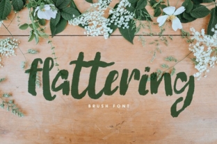 Flattering: A Script Handwritten Font for Creative Branding
