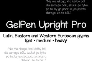 GelPen Upright Pro: A Script Handwritten Font for Creative Branding