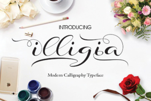 Illigia: A Script Handwritten Font for Editorial Design and Branding