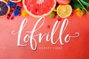 Lofrillo: A Script Handwritten Font for Creative Product Design