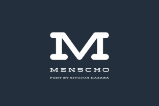 Menscho: A Serif Font for Editorial Design and Branding