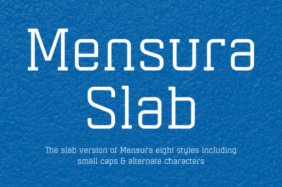 Mensura Slab Family for Editorial Design and Content Branding