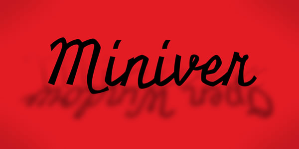 Miniver Pro: A Script Handwritten Font for Creative Product Design