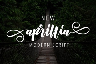New Aprillia: A Script Font for Creative Branding Projects