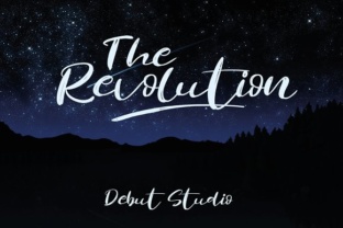 Revolution Brush: A Delicate Script Font for Editorial Design