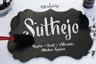 Suthejo: A Script Font for Creative Handmade Design