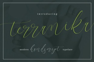 Terranika: A Modern Handwritten Font for Creative Branding