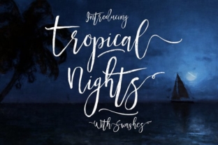 Tropical Nights: A Script Handwritten Font for Creative Crafters