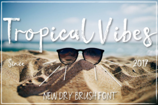 Tropical Vibes Font: A Handwritten Script for Creative Craft Projects
