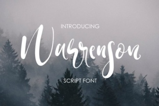 Warrenson: A Script Handwritten Font for Modern Web Design