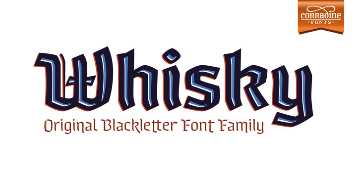 Whisky Family Font: A Timeless Blackletter Choice
