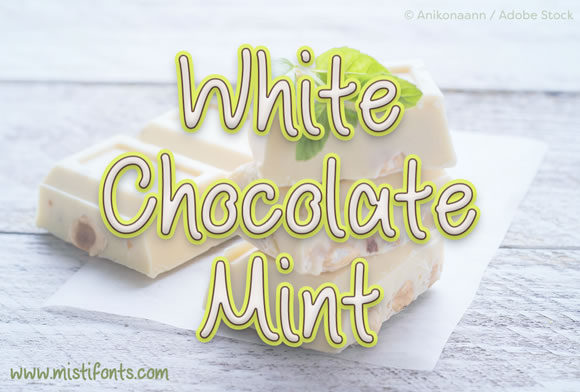 White Chocolate Mint: A Font for Elegant Storytelling